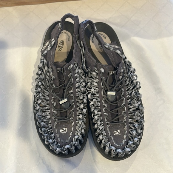 Keen Sandals Gray UNEEK Cord Rope Braided sandal water shoes men’s size 13 EUC - Picture 6 of 7